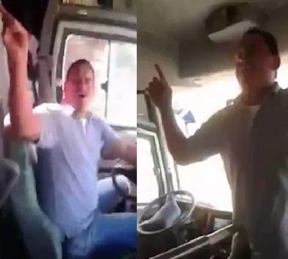Video being Viral of Driver dance stunt in moving bus