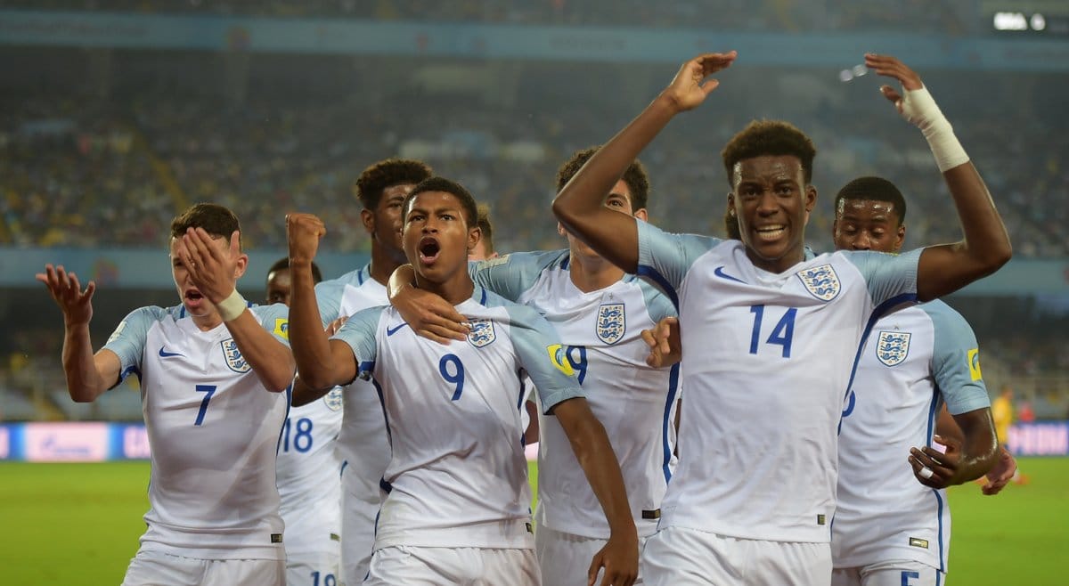 fifa u-17 wc 2017: with brewster's heroic show england storms into final beating brazil by 3-1 