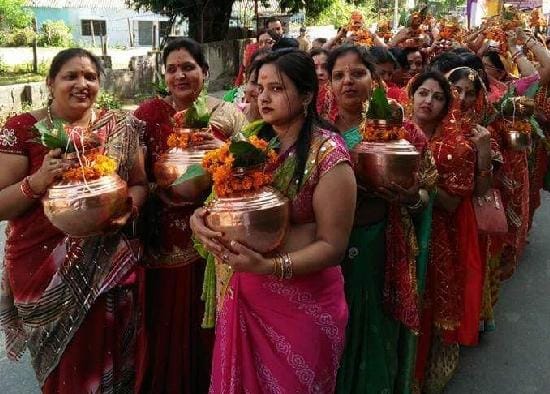 Kalashayatra in Ramnagar