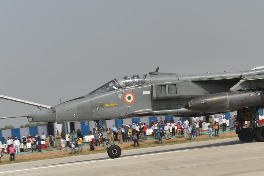 operational exercise of indian air force on lucknow agra express way.