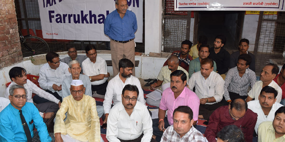 Lawyers and merchants protest against GST