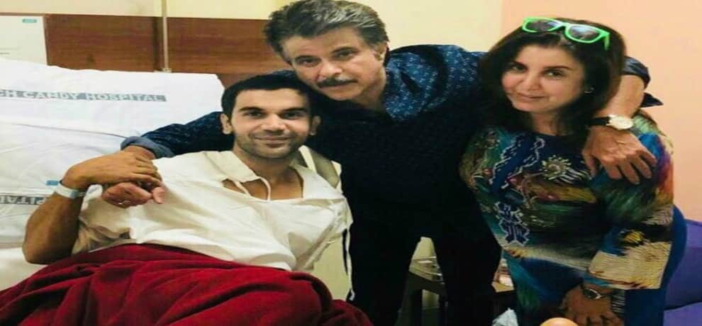 Rajkummar Rao promoting 'Shaadi Mein Zaroor Aana' with fractured leg from hospital