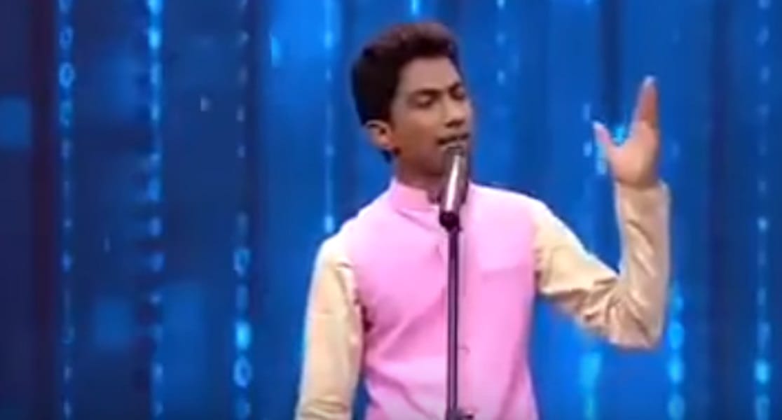 watch viral video of shyaam rangeela narendra modi mimicry on great indian laughter challenge show