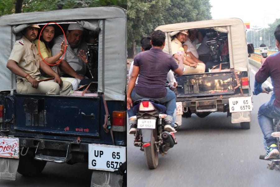 shooting of film mulk in Lucknow.