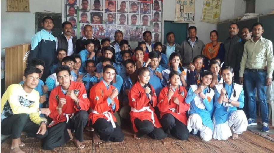 Students in the Chaikwondo contest show talent