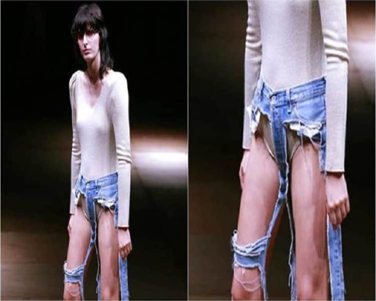 Asymmetric Jeans is 2019 most bizarre trend