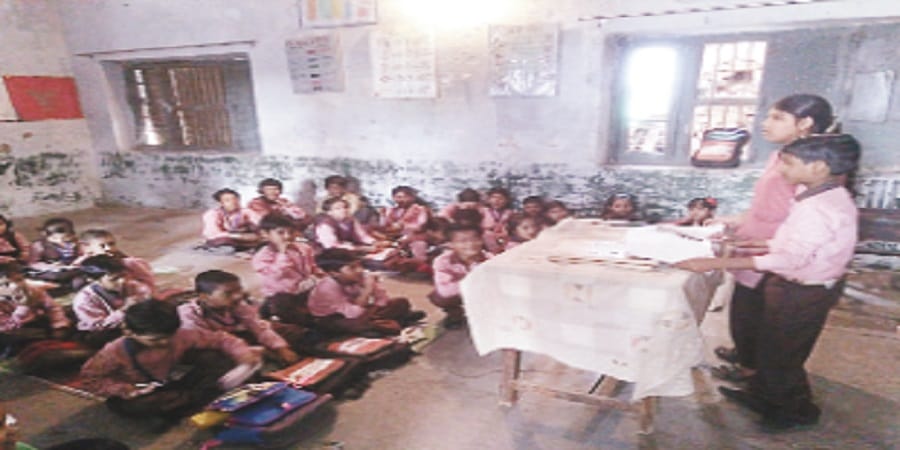 Not a teacher, the children handling the class, teachers found missing