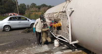 ammonia gas leak in lalru, many people affected