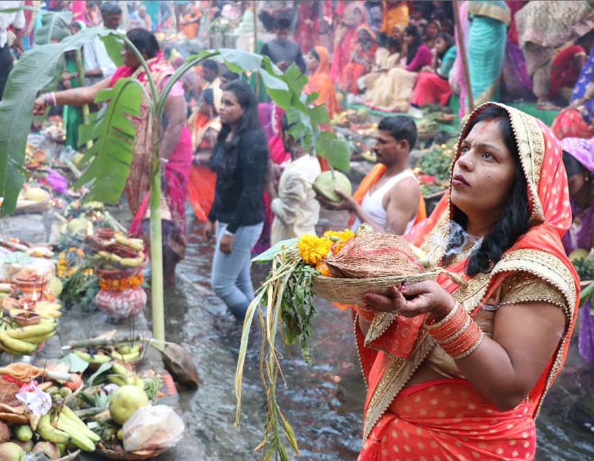 chhath puja 2017 celebration photos in dehradun