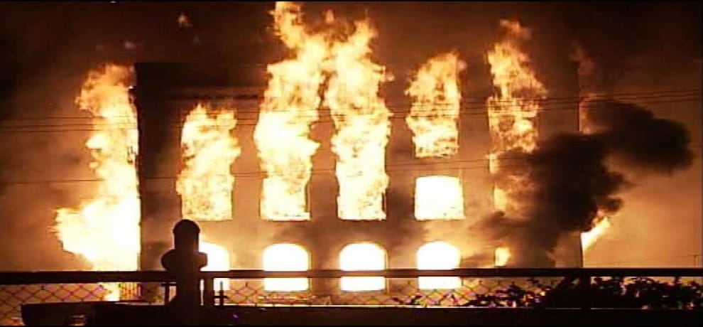 fire in Indonesia fireworks factory 