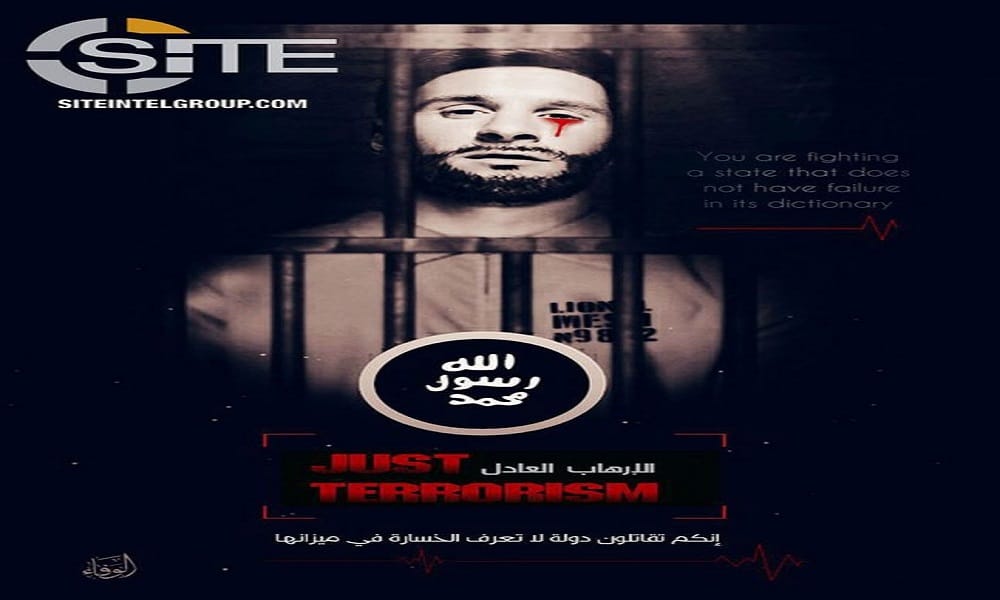 2018 FIFA World Cup: Lionel Messi crying tears of blood in poster  released ISIS