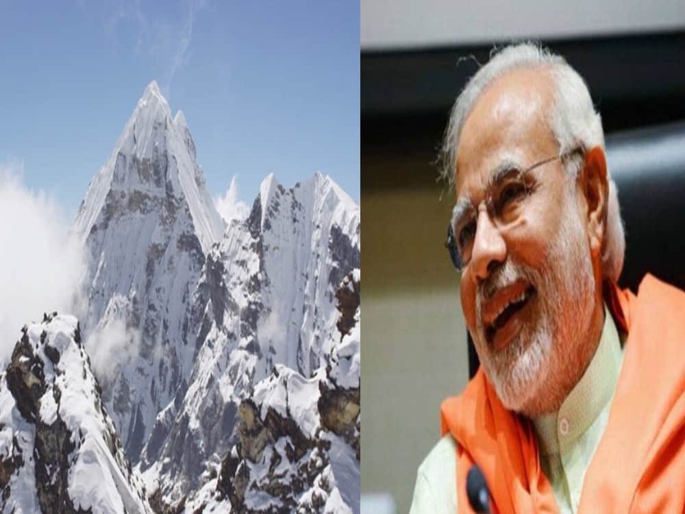 prime minister modi saw beauty of Himalayas from Mussoorie