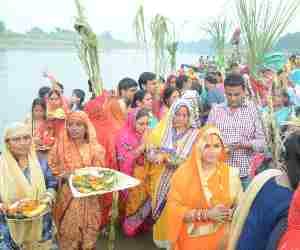 Chhat celebrated with great zeal