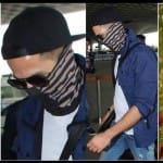 Shahid Kapoor new look of shaved hair and beard as spotted in Mumbai airport
