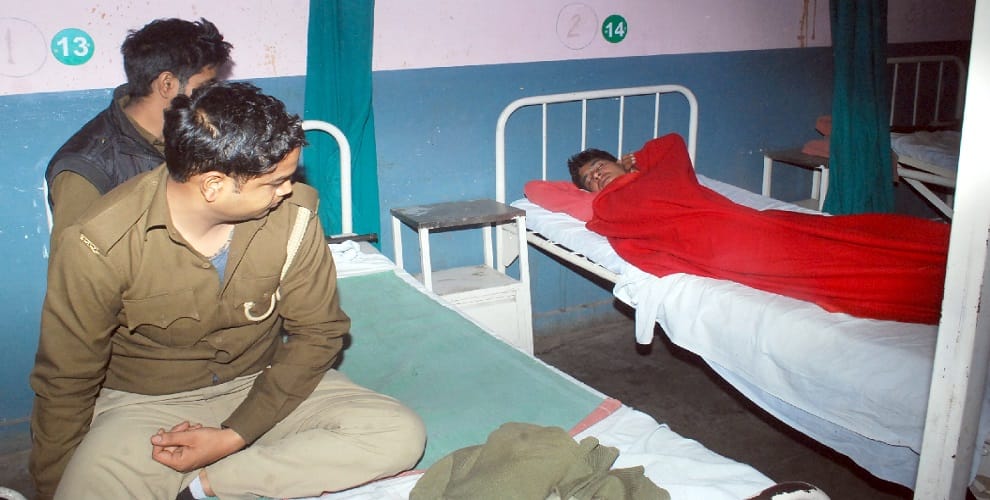 Crusader encounter with the police of the robbery, one injured