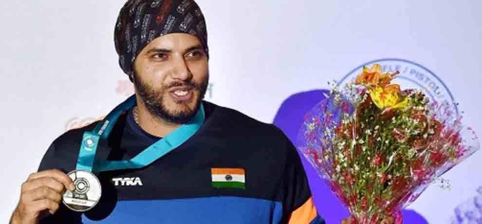 Amanpreet Singh wins bronze medal in Mens 50m pistol finals event