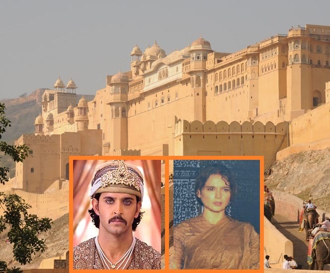 film shooting in amer mahal rajasthan, after hrithik kangana came here