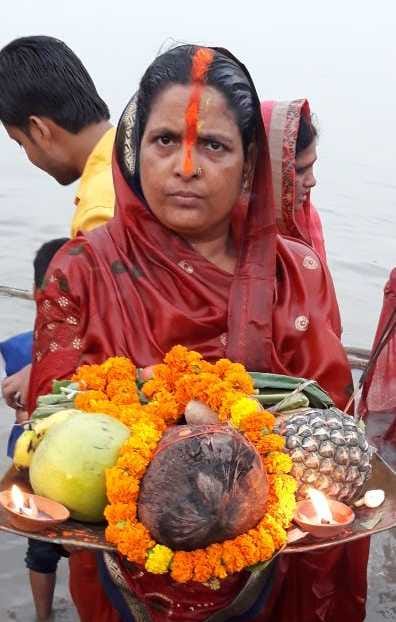 Chhath festival was celebrated with fanfare in varanasi