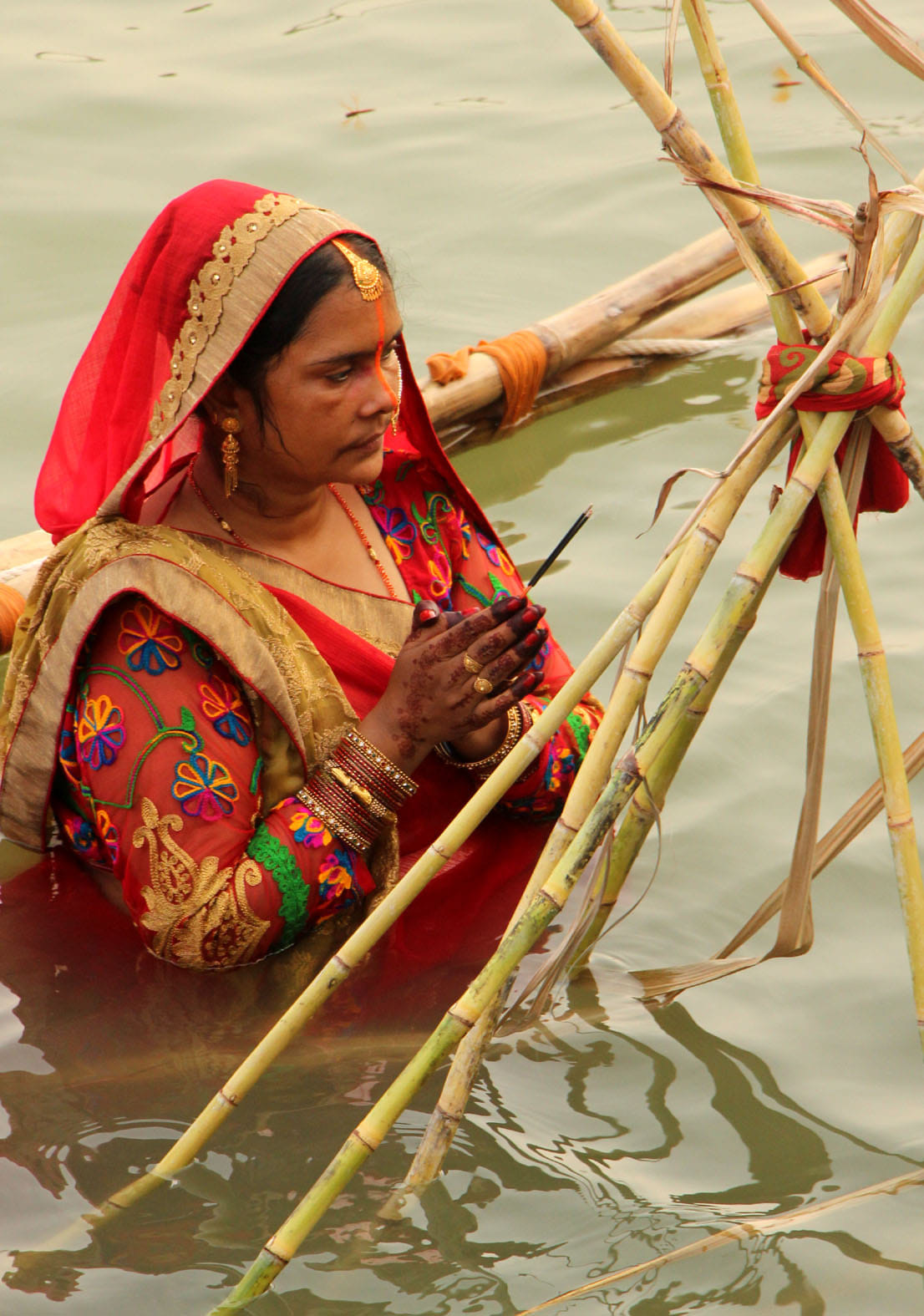 Chhath festival was celebrated with fanfare in varanasi