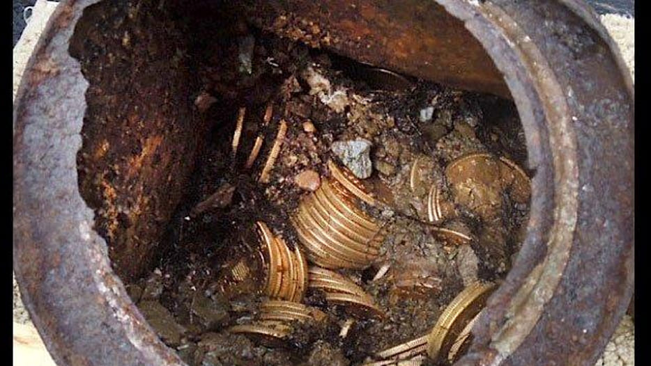 Digging was done in old ruins