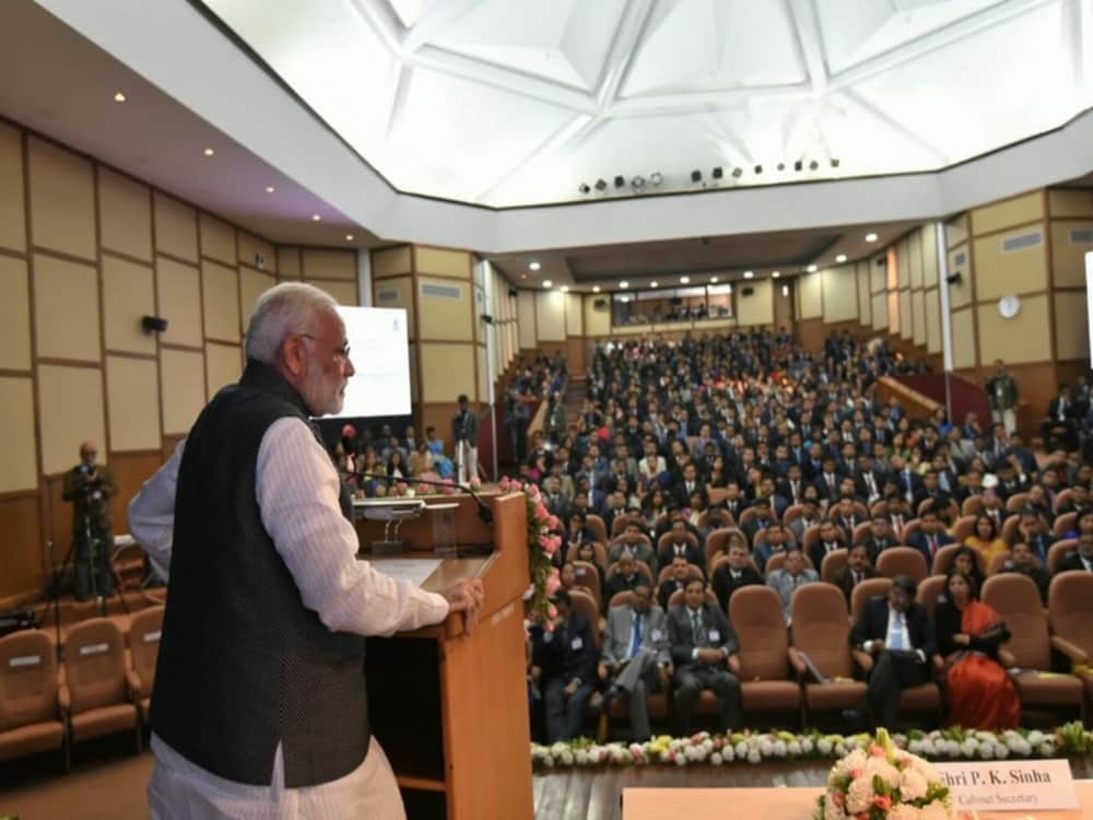 prime minister modi talk with trainee ias in lbs academy mussoorie