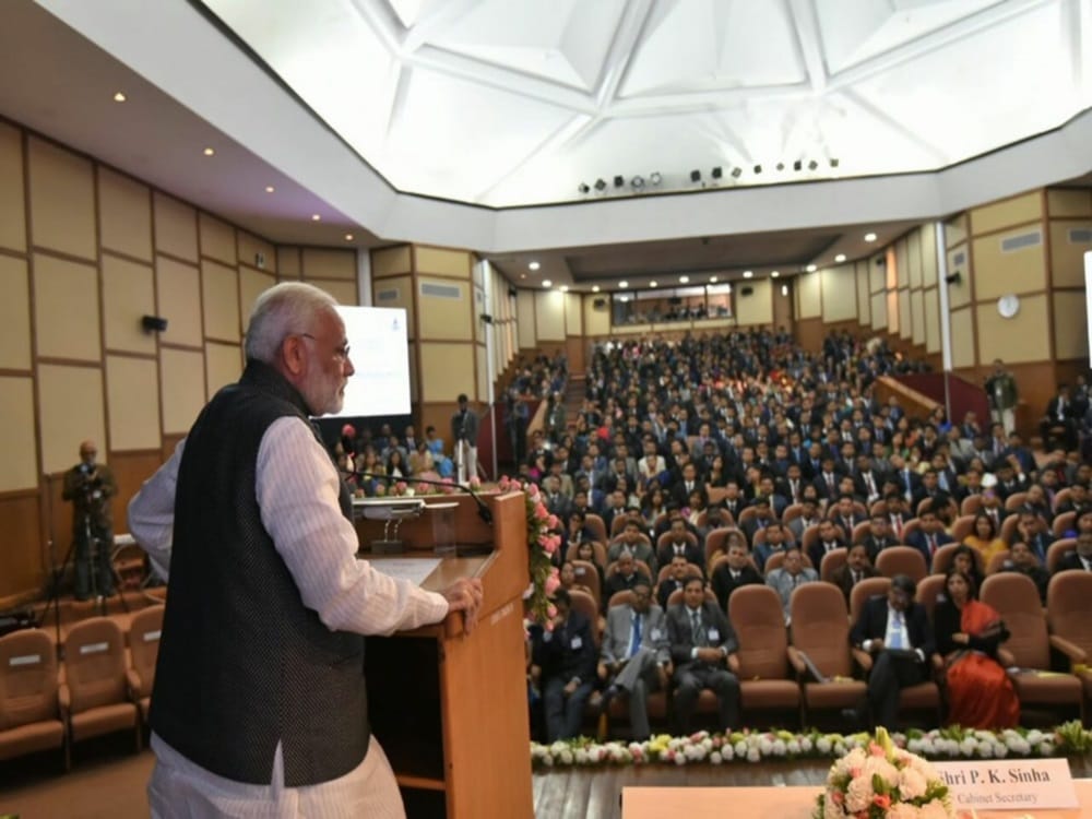 prime minister modi talk with trainee ias in lbs academy mussoorie