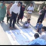 himachal assembly election 2017 poster making by school students