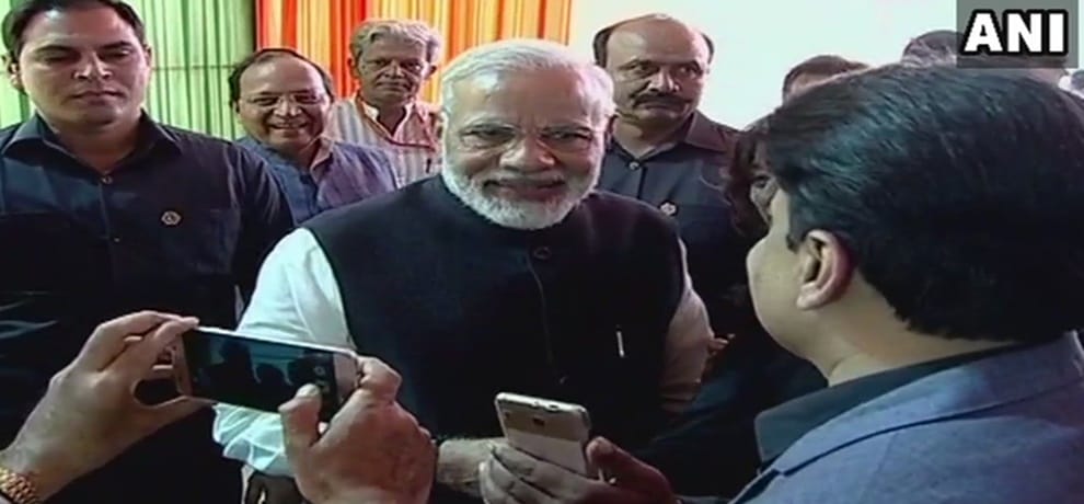 Deepawali Mangal Milan PM Modi and Amit Shah addressing journalists