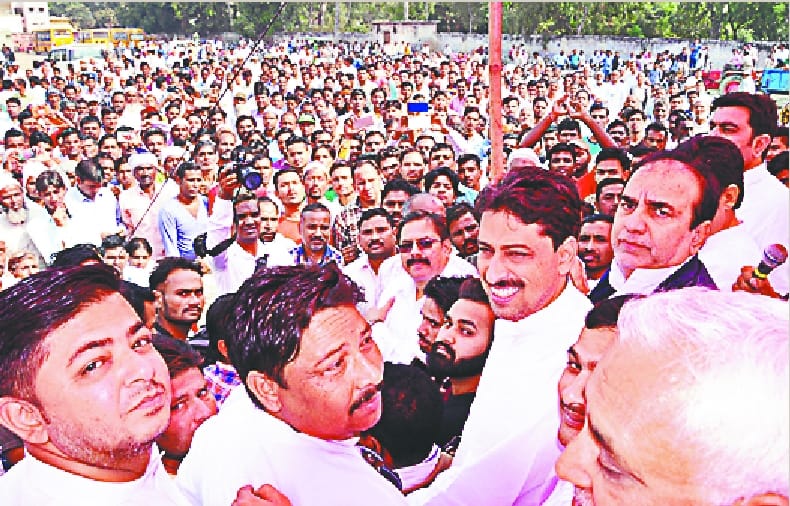 Congress activists in the movement of masons and workers