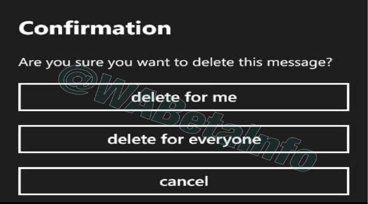 Delete for Everyone Feature