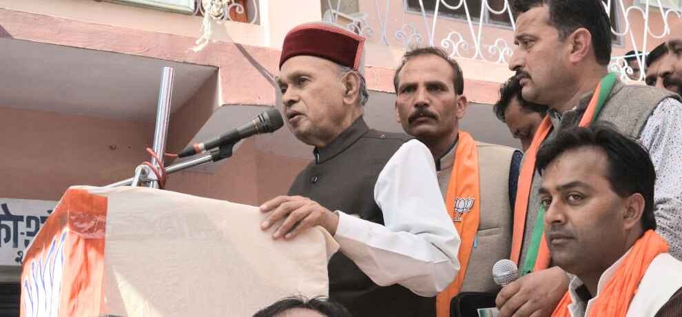 Rampur prem kumar dhumal targets virbhadra singh