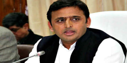 akhilesh yadav comments on new colour paint of UP CM office.