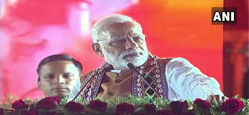 PM Narendra Modi Karnataka visit Shri Manjunatha Swami Temple public meeting