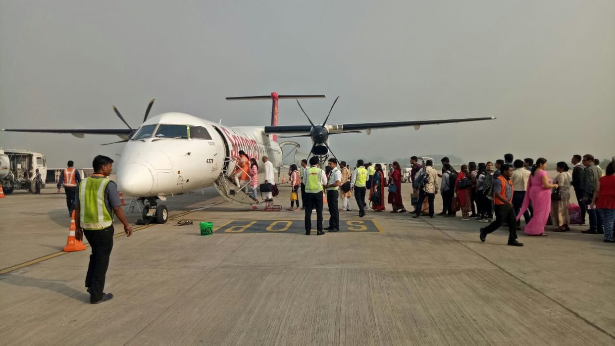 flight service start from jaipur to varanasi 