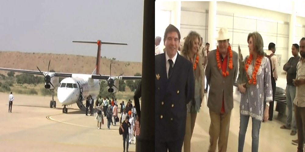 daily flight operations started from jaisalmer from today 