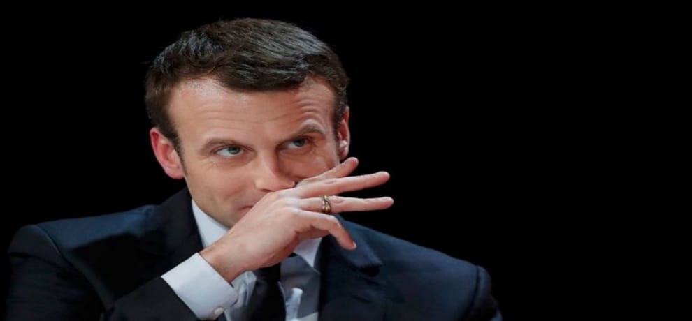 French President Macron Takes a Whiff of Marijuana