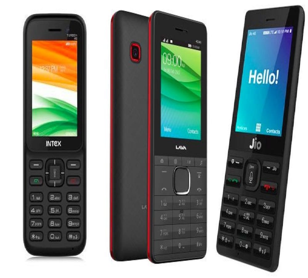4 4G VoLTE Feature phones in India including jio phone 