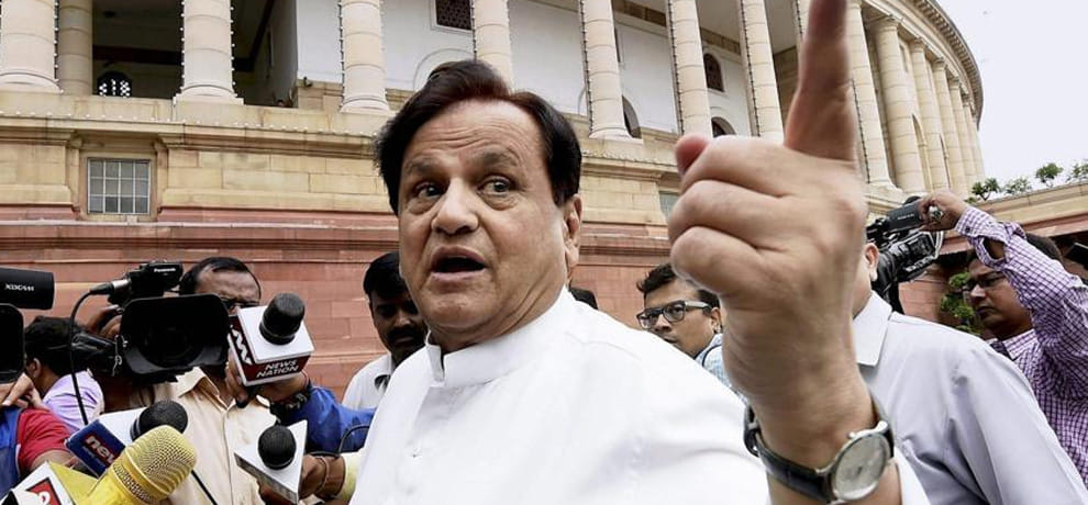 Ahmed Patel writes letter to Rajnath singh says No room for politics in national security