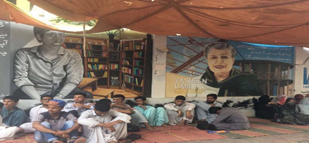 Baloch Human Rights hunger strike against enforced disappearances in Karachi