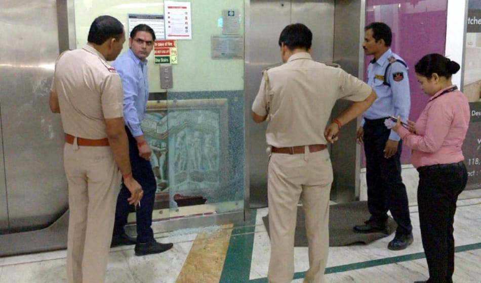firing in the bar of grand mall two people injured 