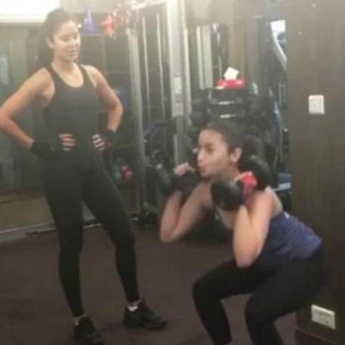 watch video when actress katrina kaif turns fitness trainer for alia bhatt