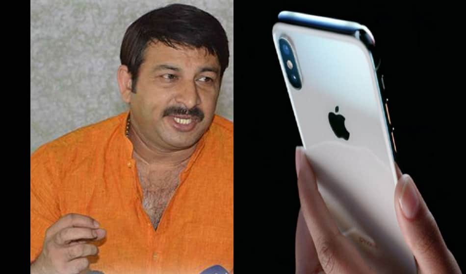 after kejriwal's car manoj tiwari's iphone got stolen