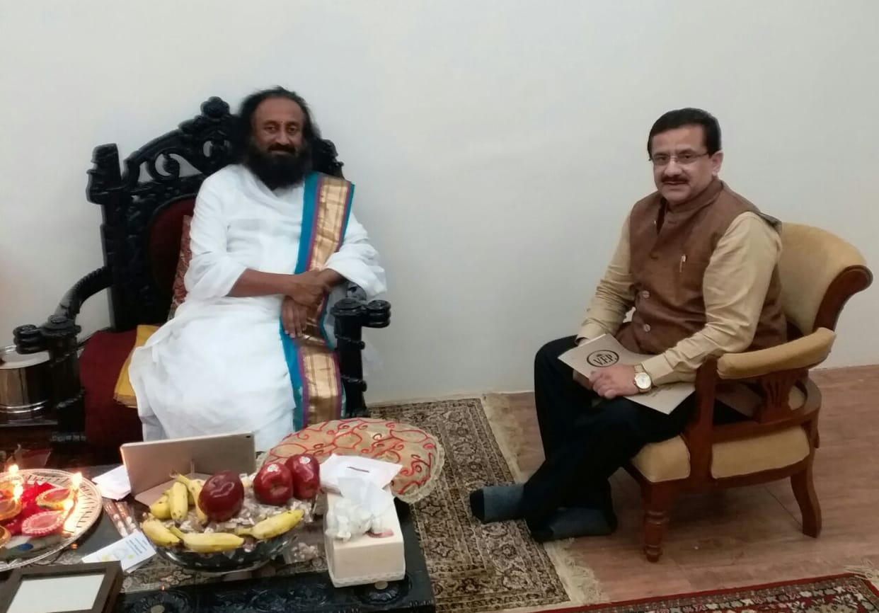 vaseem rizvi met sri sri ravi shankar 