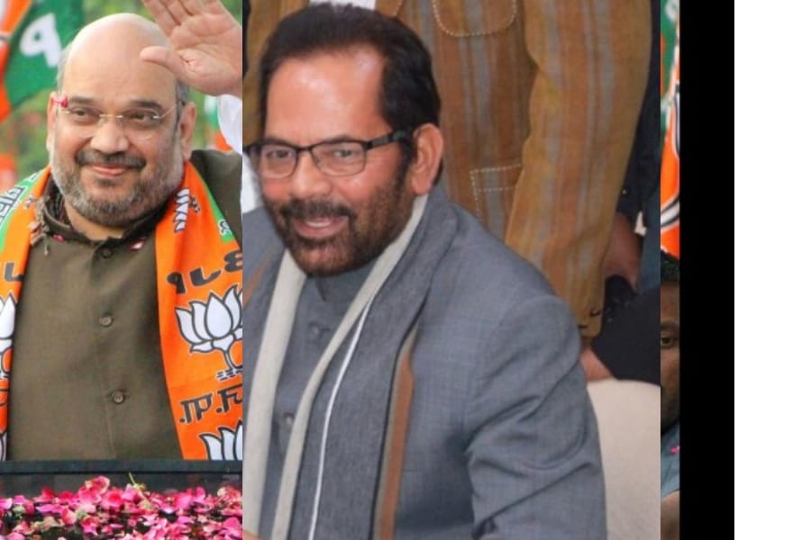 defamation petition filed against amit shah and mukhtar abbas naqvi.