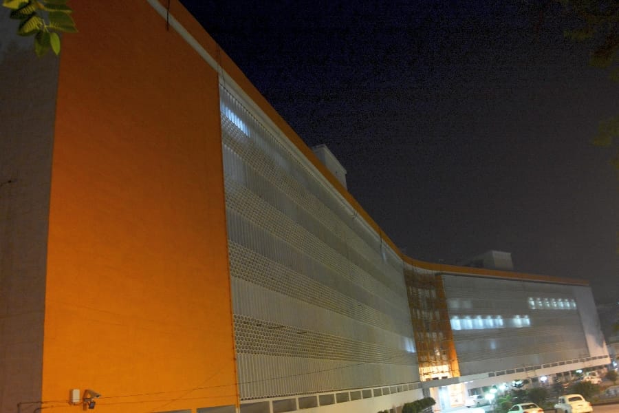 Saffron color painted on cm office building