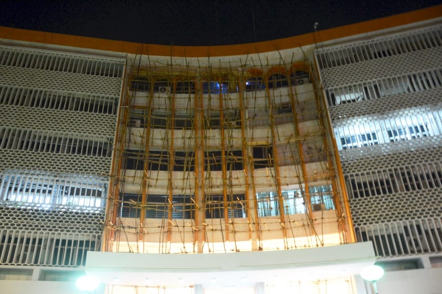 Saffron color painted on cm office building