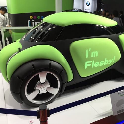 World First Dent-Proof Car FLESBY Showcased at Tokyo Motor Show by Toyoda Gosei