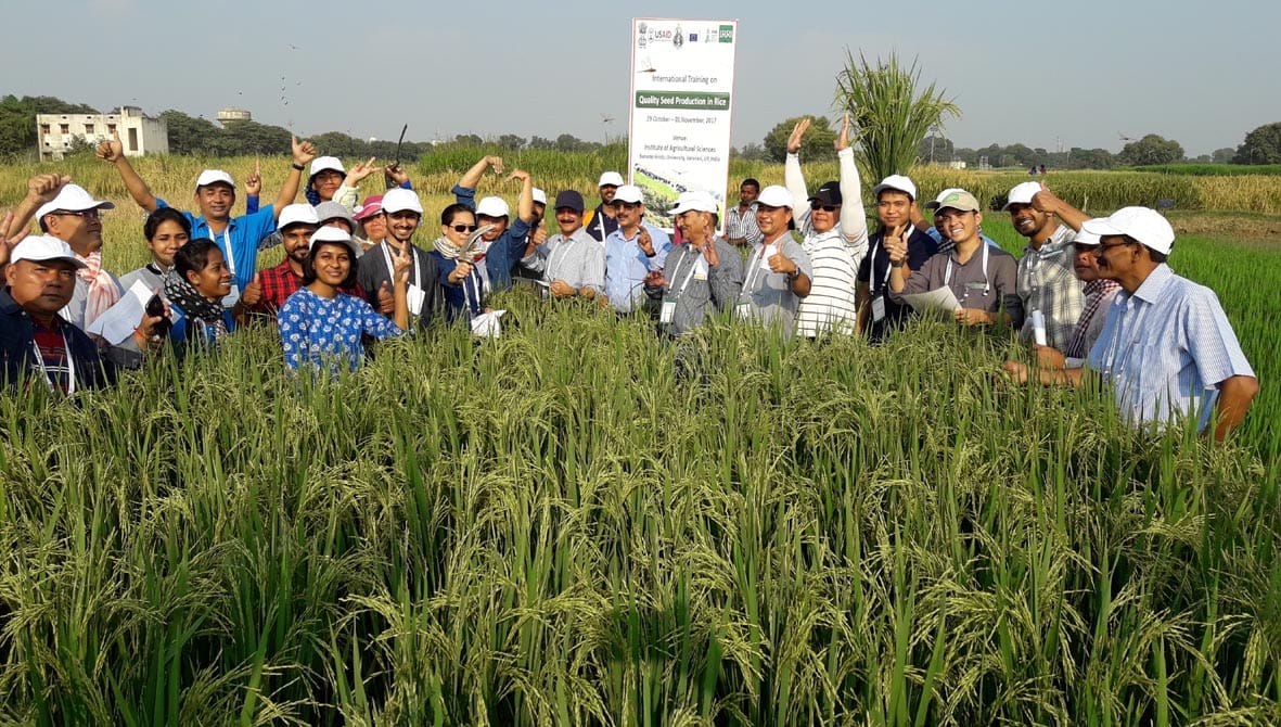  foreigner students learn farming in BHU varanasi