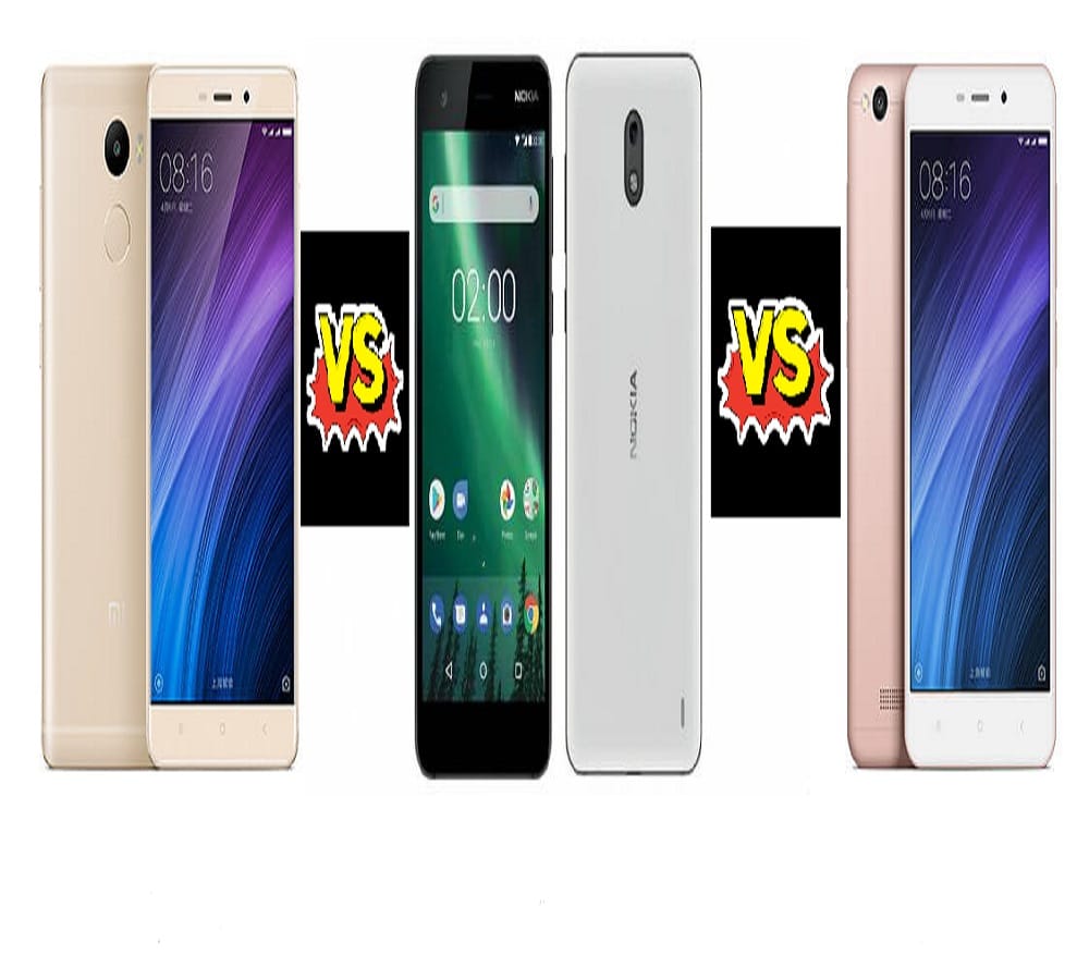 Nokia 2 Vs RedMi 4A vs RedMi 4, Which is the killer smartphone