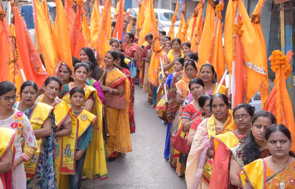 धूमधाम से निकली निशान यात्रा, गूंजे श्याम प्रभु के जयकारे